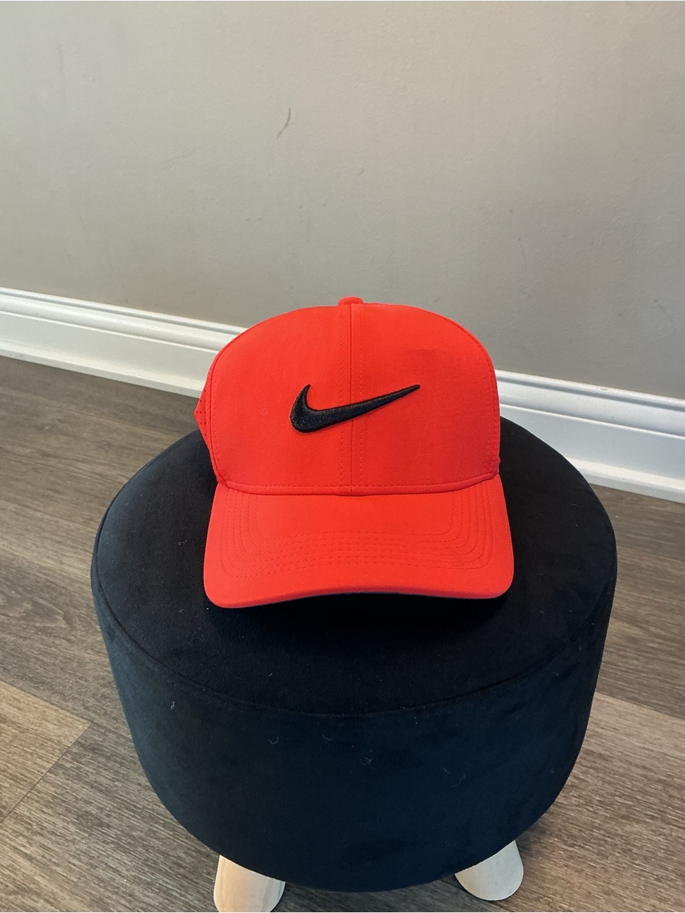 Nike Red Cap with Black Swoosh - Men's Casual Hat